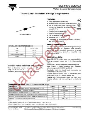 SA100AHE3/54 datasheet  